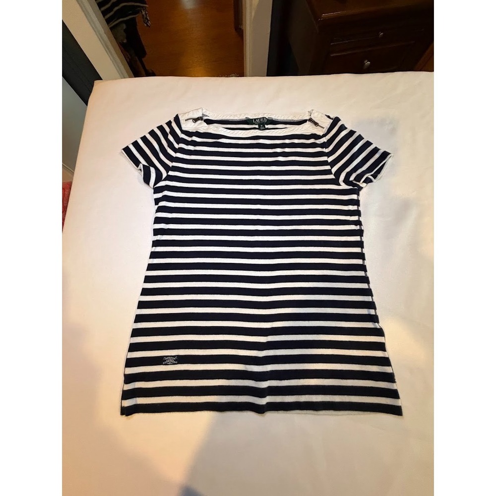 Women's Y2K Preppy Ralph Lauren T-Shirt Cotton - Size Medium
